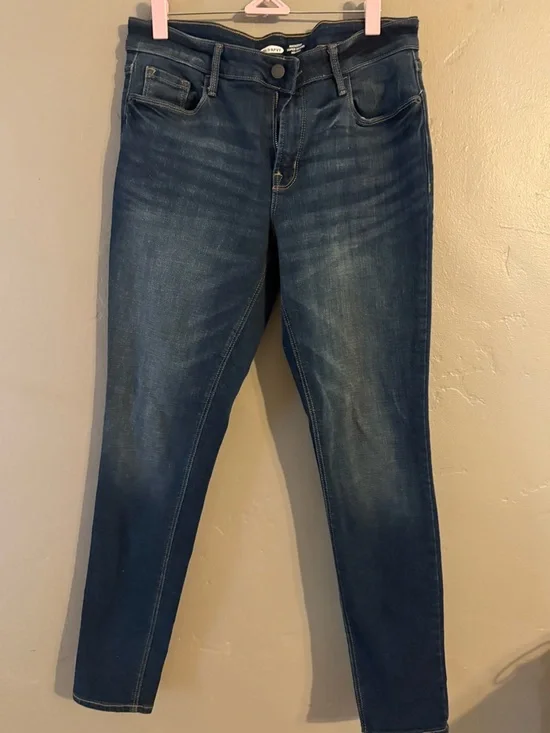 Stack of Old Navy Skinny Jeans - Assorted Blue and Gray Tones 10 LONG - Picture 11 of 15